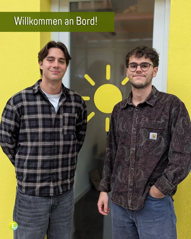 Es gibt Zuwachs im Team! Lenard und Nils unterstützen uns im Praxissemester.